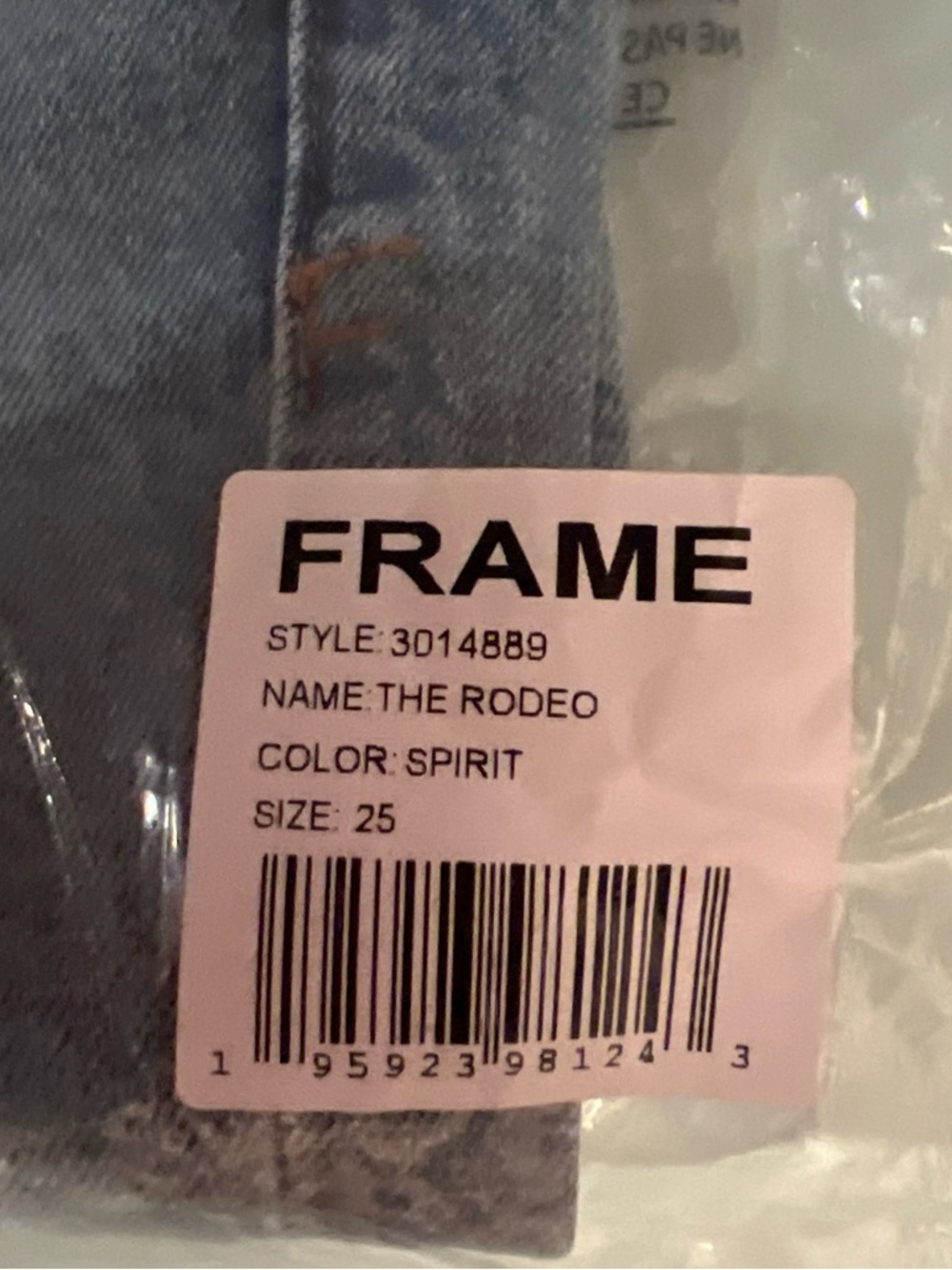 FRAME The Rodeo Low Rise Bootcut Jeans Spirit Wash Size 25 NWT $298 - Picture 11 of 13